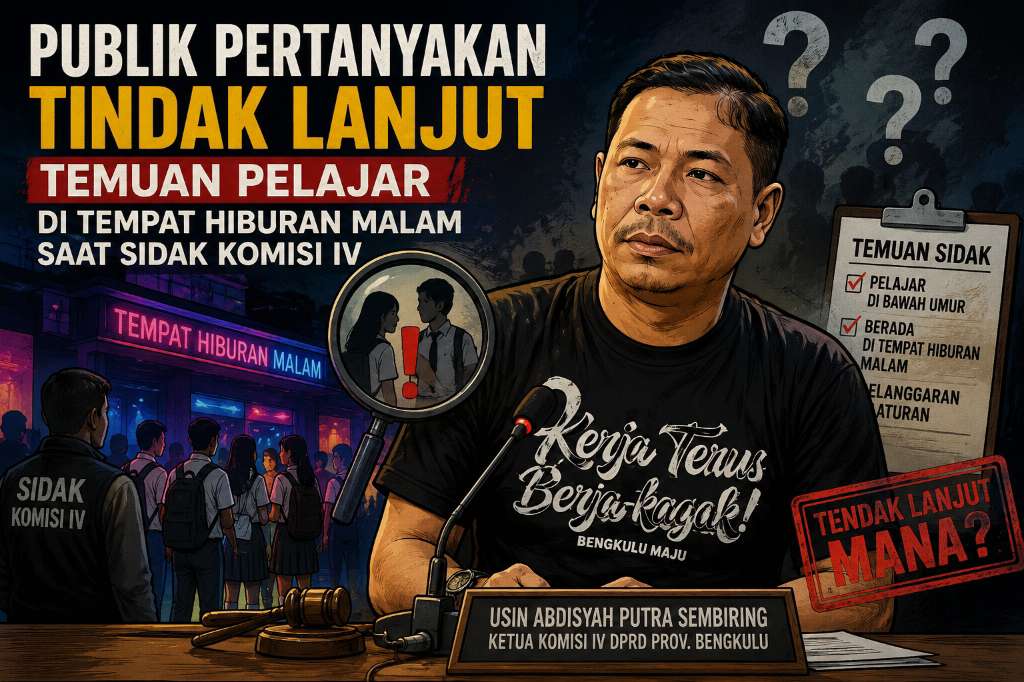 Komisi IV DPRD Bengkulu Diminta Segera Tindak Lanjuti Temuan Pelajar di Tempat Hiburan Malam, Publik Desak Sanksi Tegas