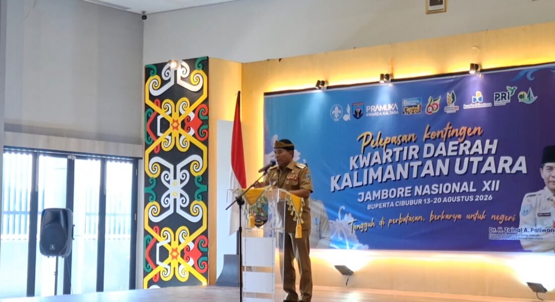 Kota Tarakan Absen dari Kontingen Pramuka Kaltara di Jamnas XII 2026, Gubernur Lepas 199 Peserta