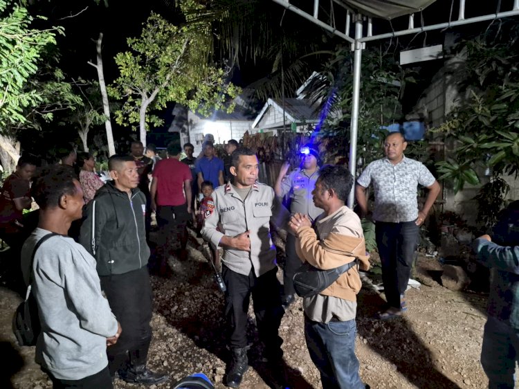 Polsek Maulafa Patroli Dini Hari Antisipasi Kejahatan, Dua Resepsi Pernikahan di Kupang Dipantau Langsung