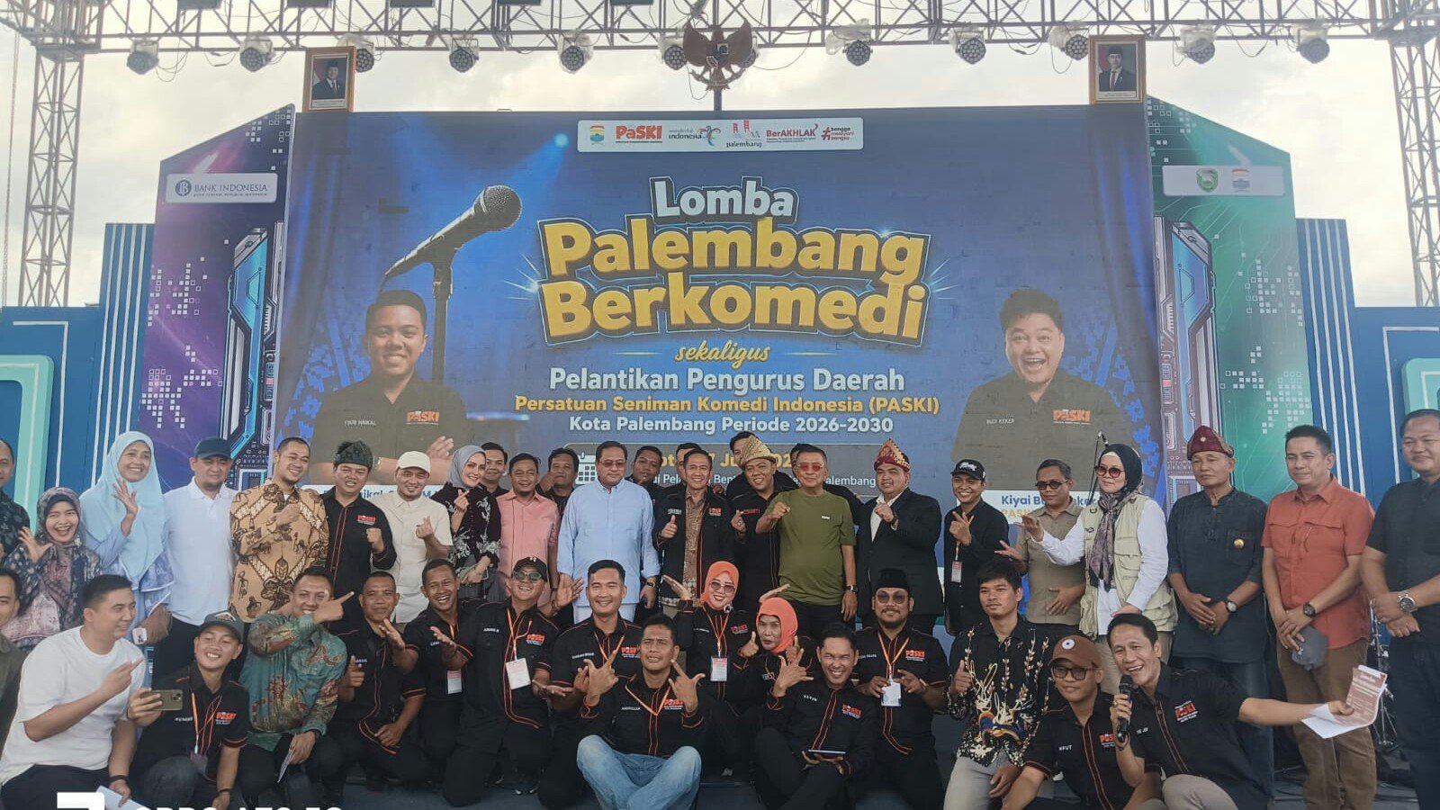PASKI Palembang Lantik 30 Pengurus Baru di Benteng Kuto Besak, Gelar Lomba Komedi Cari Bibit Komika Muda