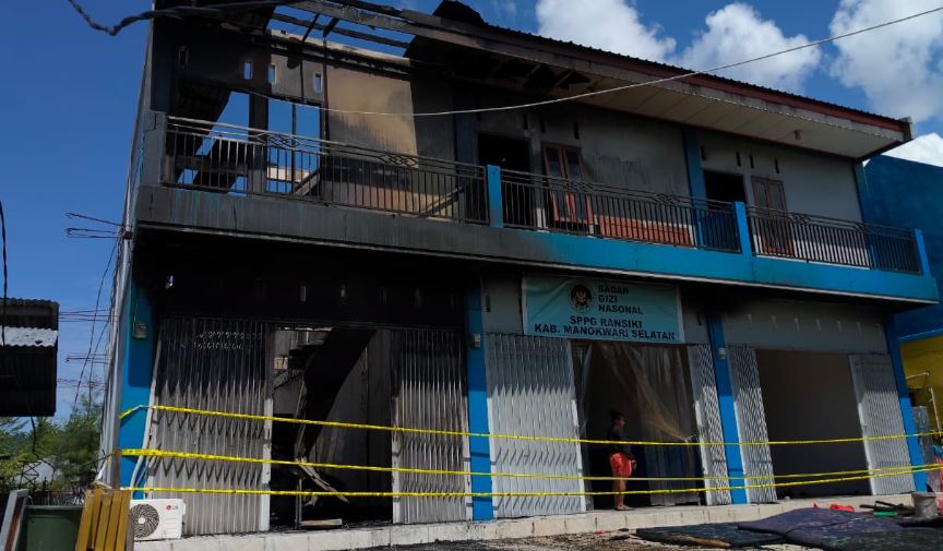 Dapur SPPG di Ransiki Manokwari Selatan Terbakar, Satu Karyawan Ditemukan Tewas Hangus