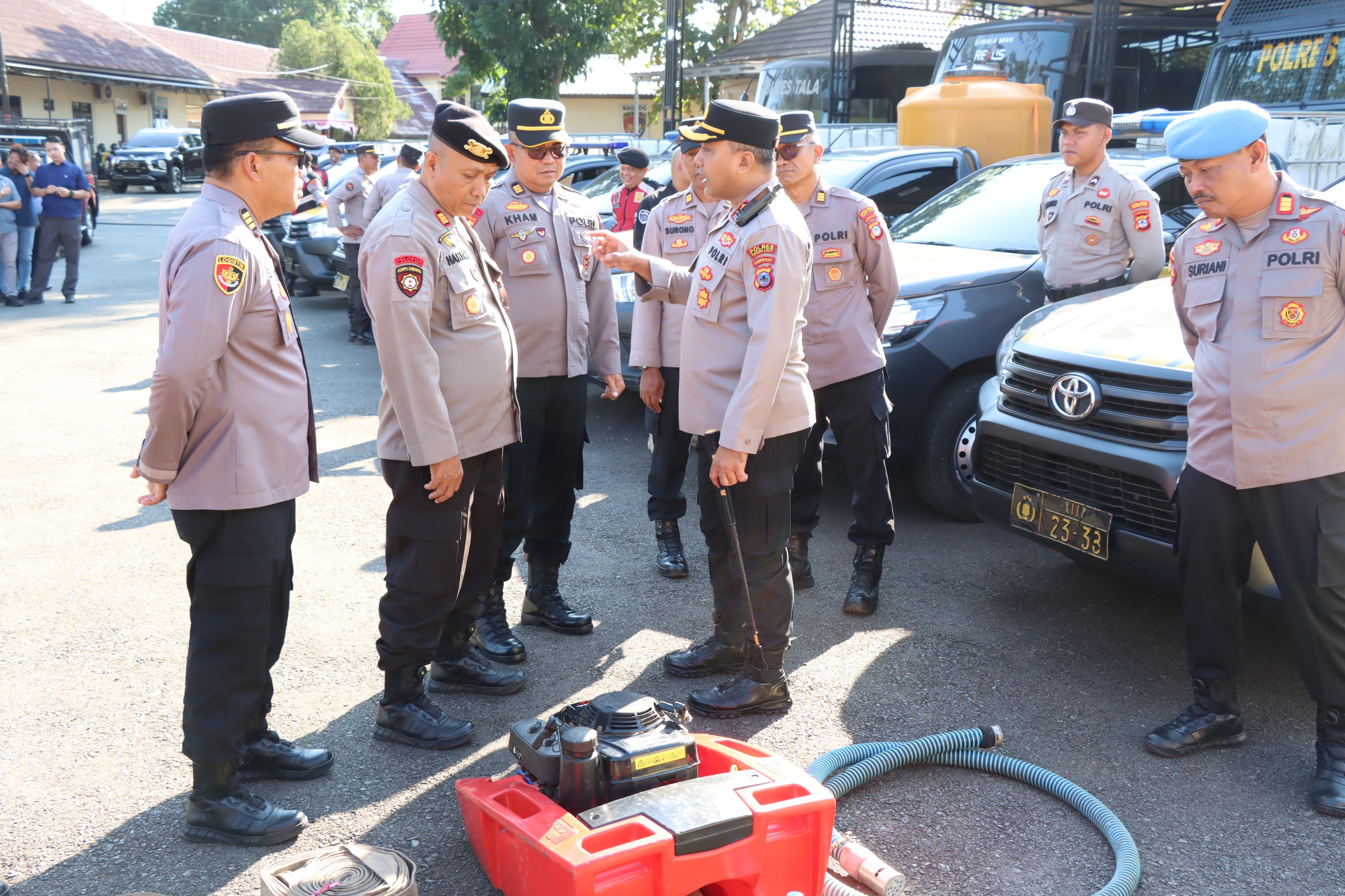 Polres Tanah Laut Siagakan Personel dan Sarpras Hadapi Karhutla 2026, Kapolres Ingatkan Soal Keselamatan Water Bombing