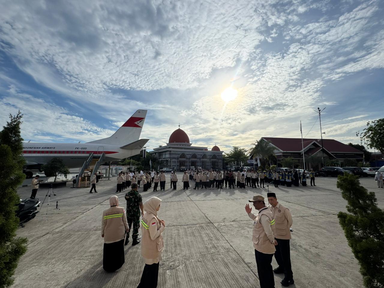 PPIH Aceh Gelar Apel Kesiagaan Jelang Kedatangan Kloter Pertama Jamaah Haji di Bandara SIM Malam Ini