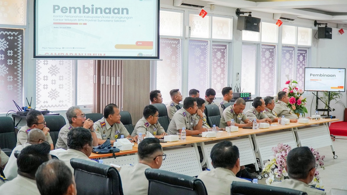 Kanwil BPN Sumsel Gelar Pembinaan 17 Kantor Pertanahan, PTSL 2026 di Musi Rawas Jadi Prioritas
