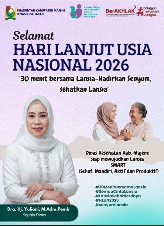 Dinkes Majene Ajak Keluarga Luangkan 30 Menit per Hari untuk Lansia, Targetkan Lansia SMART dan Sehat