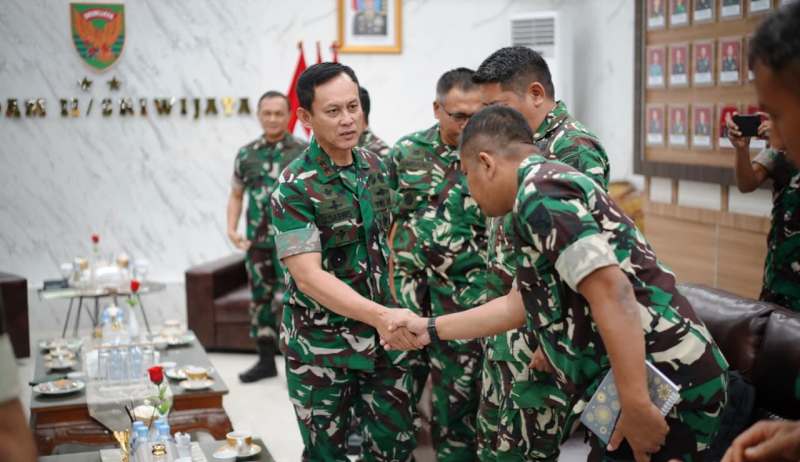 Pangdam II/Sriwijaya Terima Audiensi Tim Pokja Ilpengtek TNI, Bahas Penguatan Teknologi Pertahanan di Sumatera Bagian Selatan