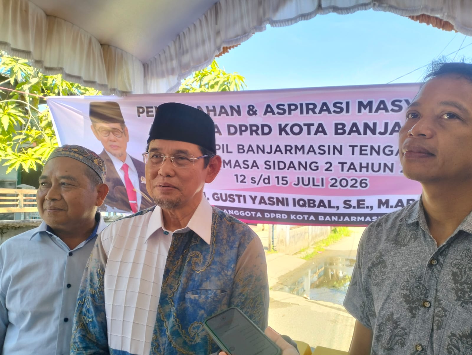 Warga Teluk Dalam Banjarmasin Keluhkan Jalan Rusak 10 Tahun Tak Diperbaiki, 7 Aspirasi Disuarakan saat Reses Gusti Yasni Iqbal