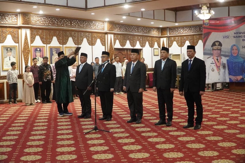 5 Pejabat Eselon II Resmi Dilantik Gubernur Jambi Al Haris, Isi Posisi Strategis di Dinas Pendidikan hingga RSUD Raden Mattaher