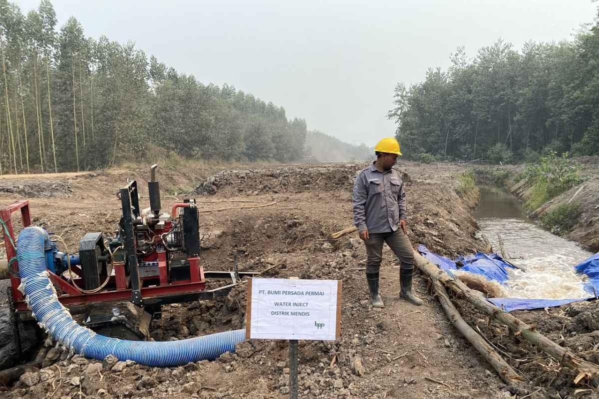 PT BPP Banyuasin Andalkan Injeksi Air Jaga Lahan Gambut dari Karhutla Musim Kemarau