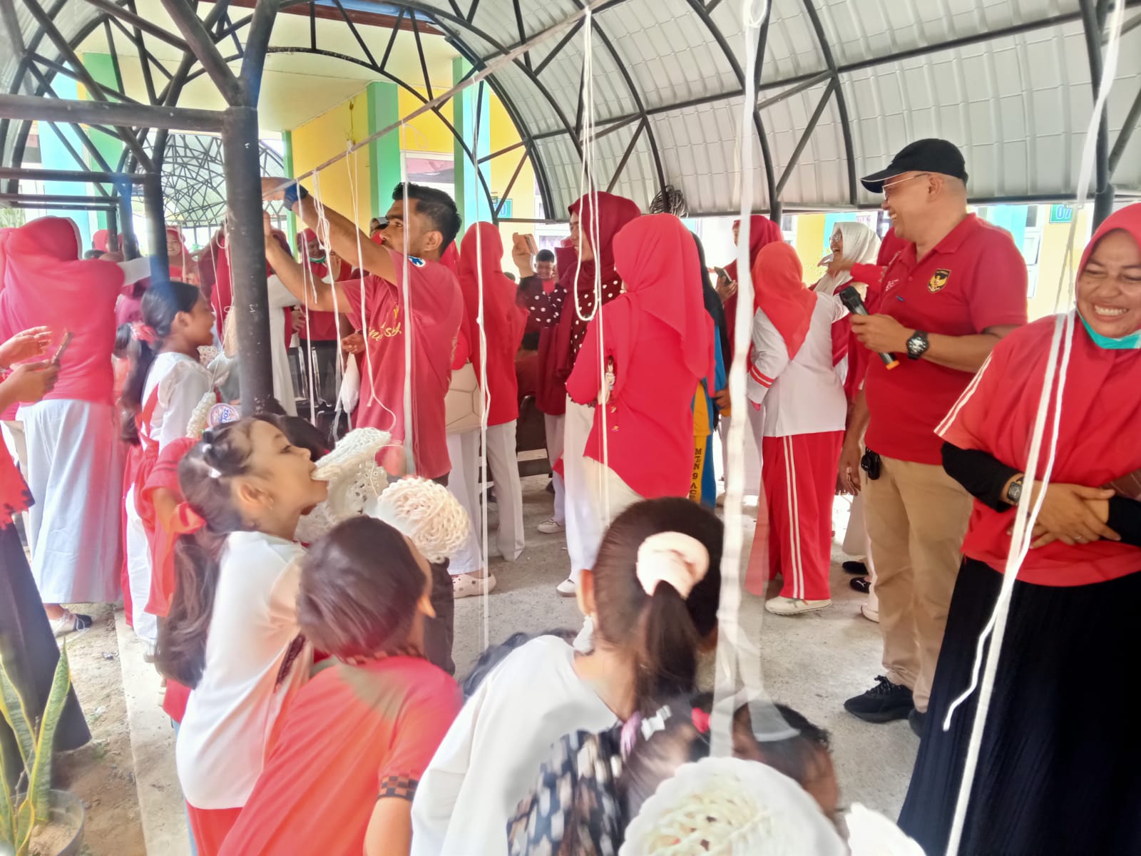 Lomba Tarik Tambang hingga Balap Karung Warnai HUT ke-81 RI di Puskesmas Seunuddon Aceh Utara
