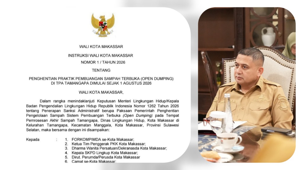 Mulai 1 Agustus 2026, Warga Makassar Wajib Pilah Sampah dari Rumah, TPA Tamangapa Hanya Terima Residu