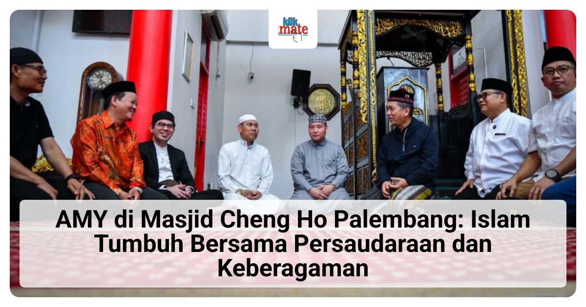 AMY Kunjungi Masjid Cheng Ho Palembang, Singgung Pola Dakwah Islam yang Dekat dengan Masyarakat
