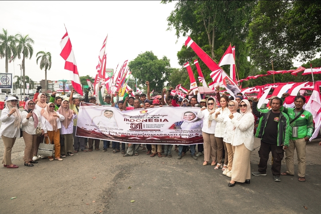 PIRA Sumut Bagikan 250 Paket Sembako untuk Penarik Becak di Medan, Isi Kemerdekaan dengan Aksi Sosial