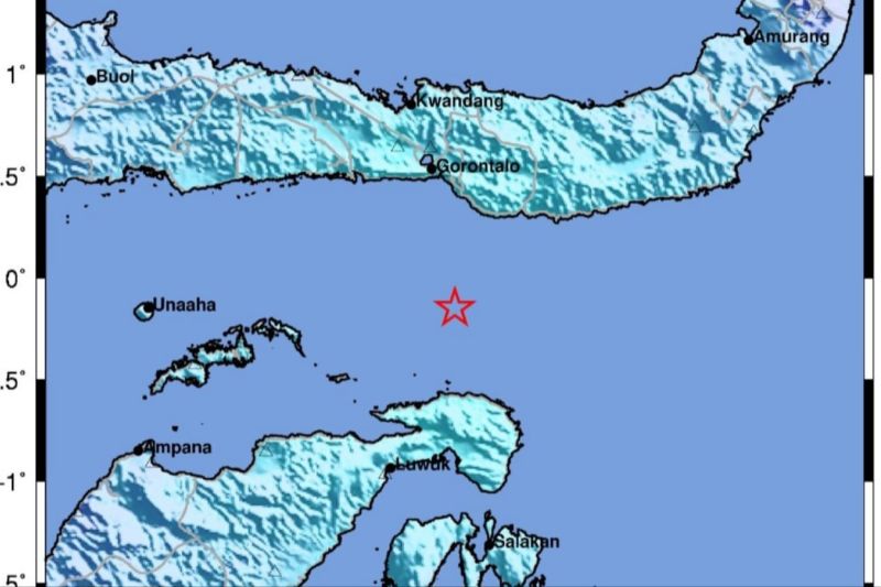 Gempa M 5,4 Guncang Banggai Sulteng, Getaran Terasa Hingga Gorontalo dan Luwu