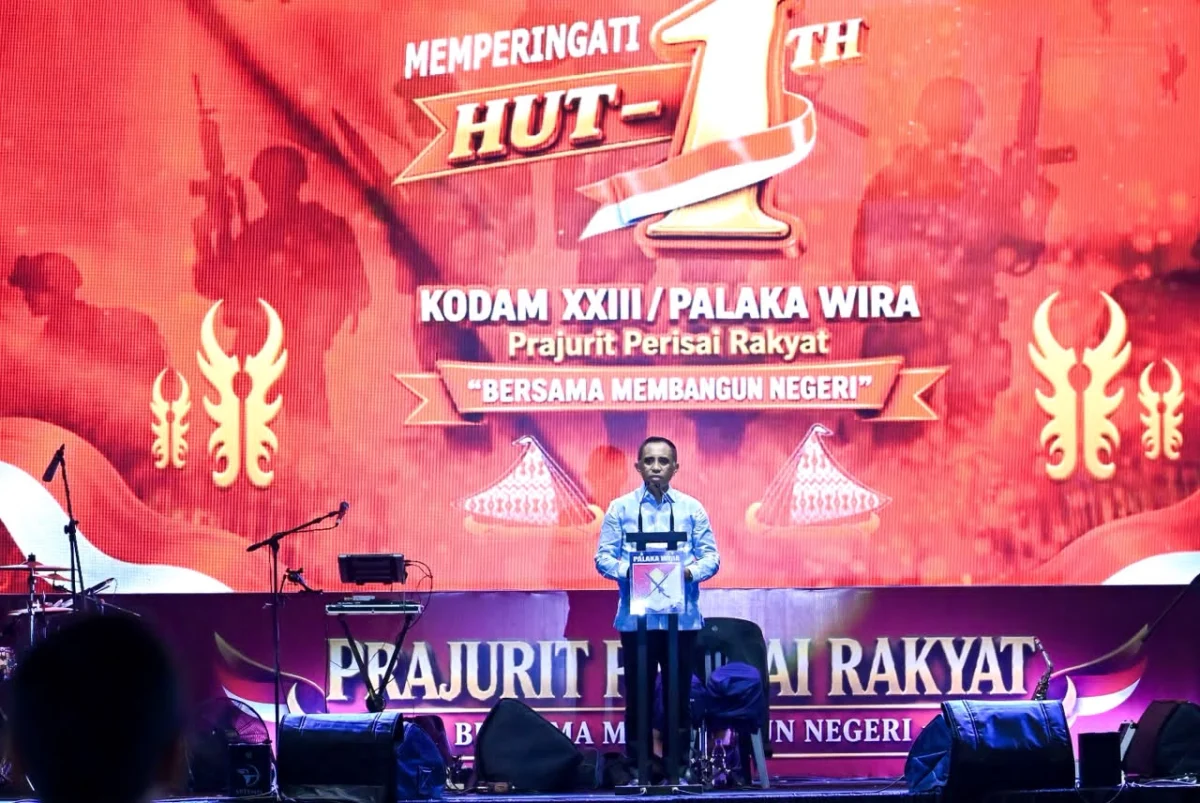 HUT Pertama Kodam XXIII/Palaka Wira, Gubernur Anwar Hafid Ajak Warga Sulteng Jaga Stabilitas demi Percepatan Pembangunan