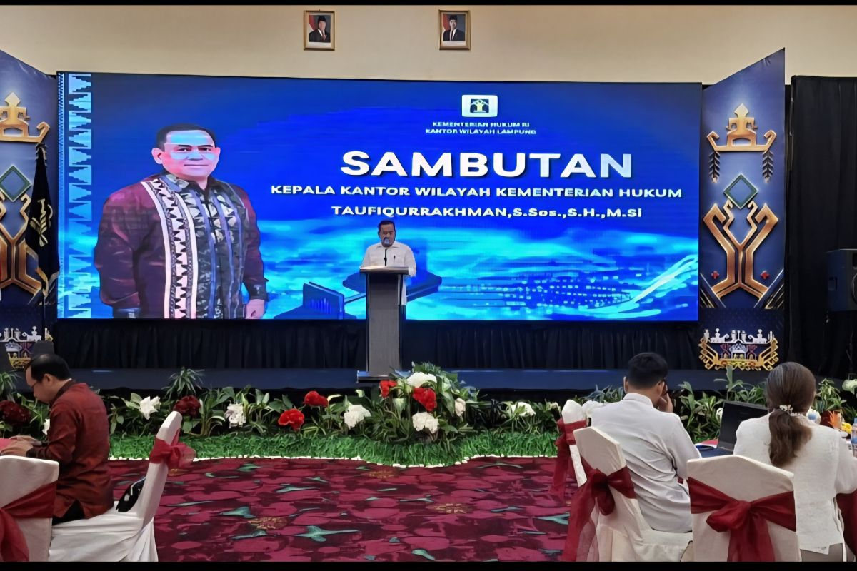 Kanwil Kemenkum Lampung Kukuhkan Pengurus Sentra KI 10 Perguruan Tinggi, Dorong Pendaftaran Paten Dosen dan Mahasiswa