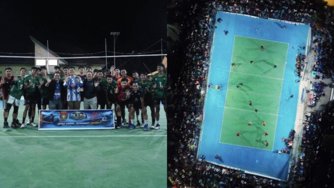 Final KIM Cup di Kumai Hilir Ubah Lapangan Voli Jadi Ruang Berkumpul Warga, Ribuan Orang Hadir