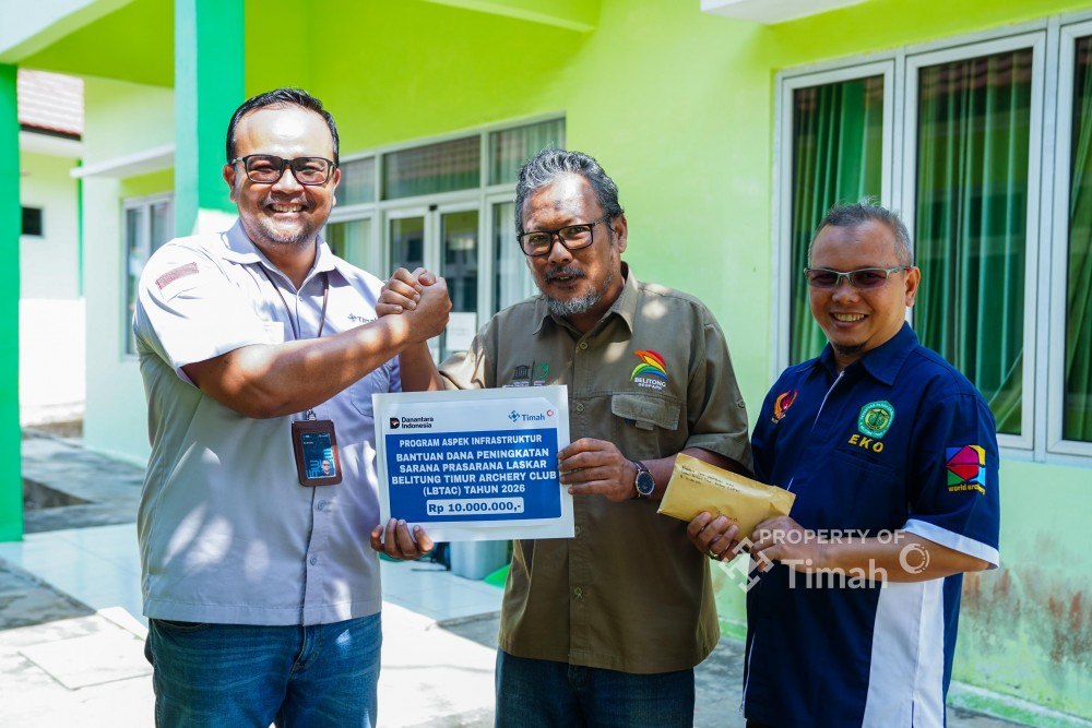PT TIMAH Bantu Tingkatkan Sarana Latihan Panahan di Belitung Timur, 50 Atlet Pelajar Bakal Lebih Nyaman