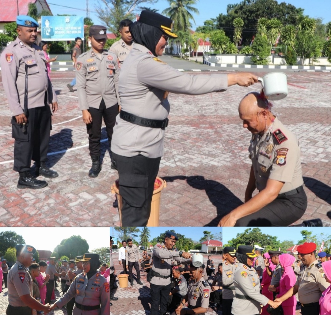 61 Personel Polres Buru dan Satbrimobda Maluku Naik Pangkat Per 1 Juli 2026, Kapolres: Tanggung Jawab Lebih Berat