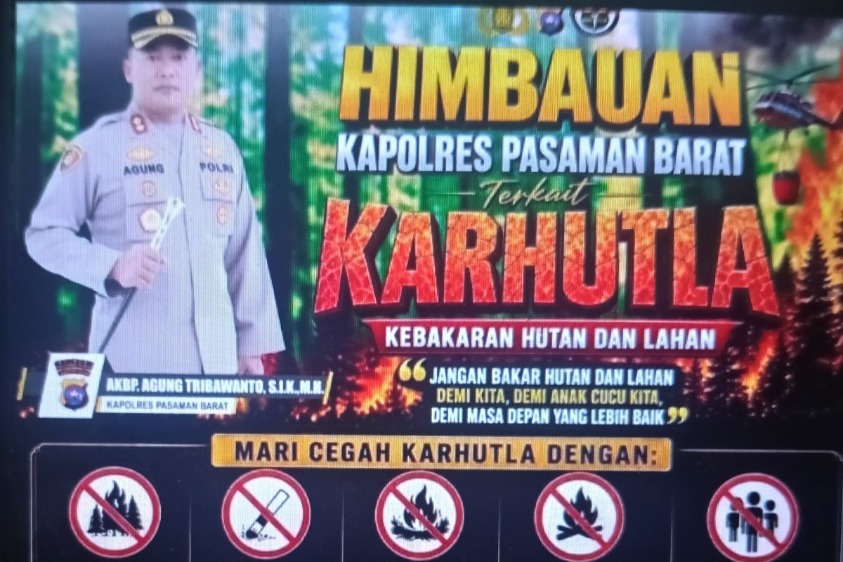 Polres Pasaman Barat Terjunkan Bhabinkamtibmas ke Nagari, Warga Diimbau Tak Bakar Lahan untuk Buka Kebun