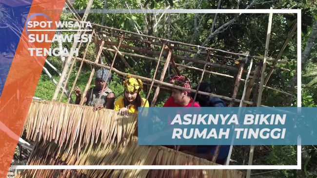 Rumah Tinggi Suku Kaili Da'a di Sulawesi Tengah Dibangun Gotong Royong, Prosesnya Tak Butuh Waktu Lama