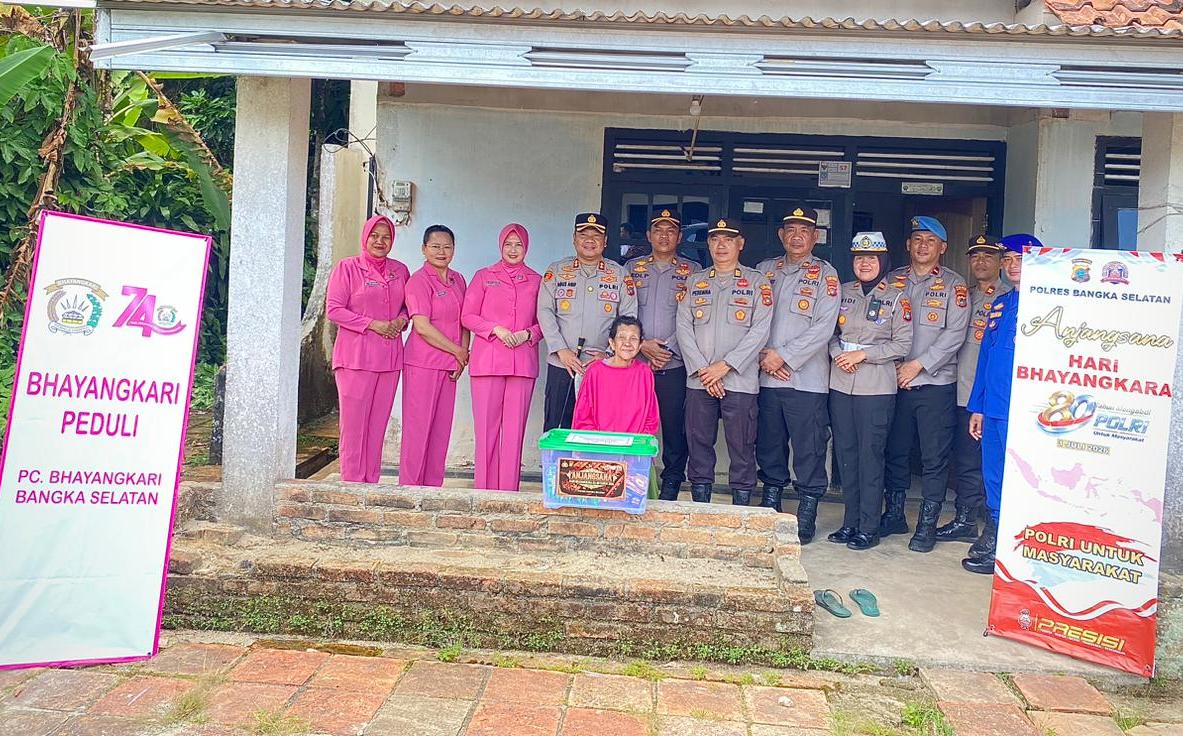 Polres Bangka Selatan Sambangi 13 Purnawirawan dan Warakawuri Jelang Hari Bhayangkara ke-80, Ini Bentuk Kepedulian Institusi