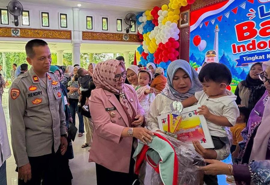 Abyan dan Alesha Wakili Muara Enim ke Lomba Balita Indonesia Tingkat Sumsel, Plt Bupati Ingatkan Pentingnya 1.000 HPK