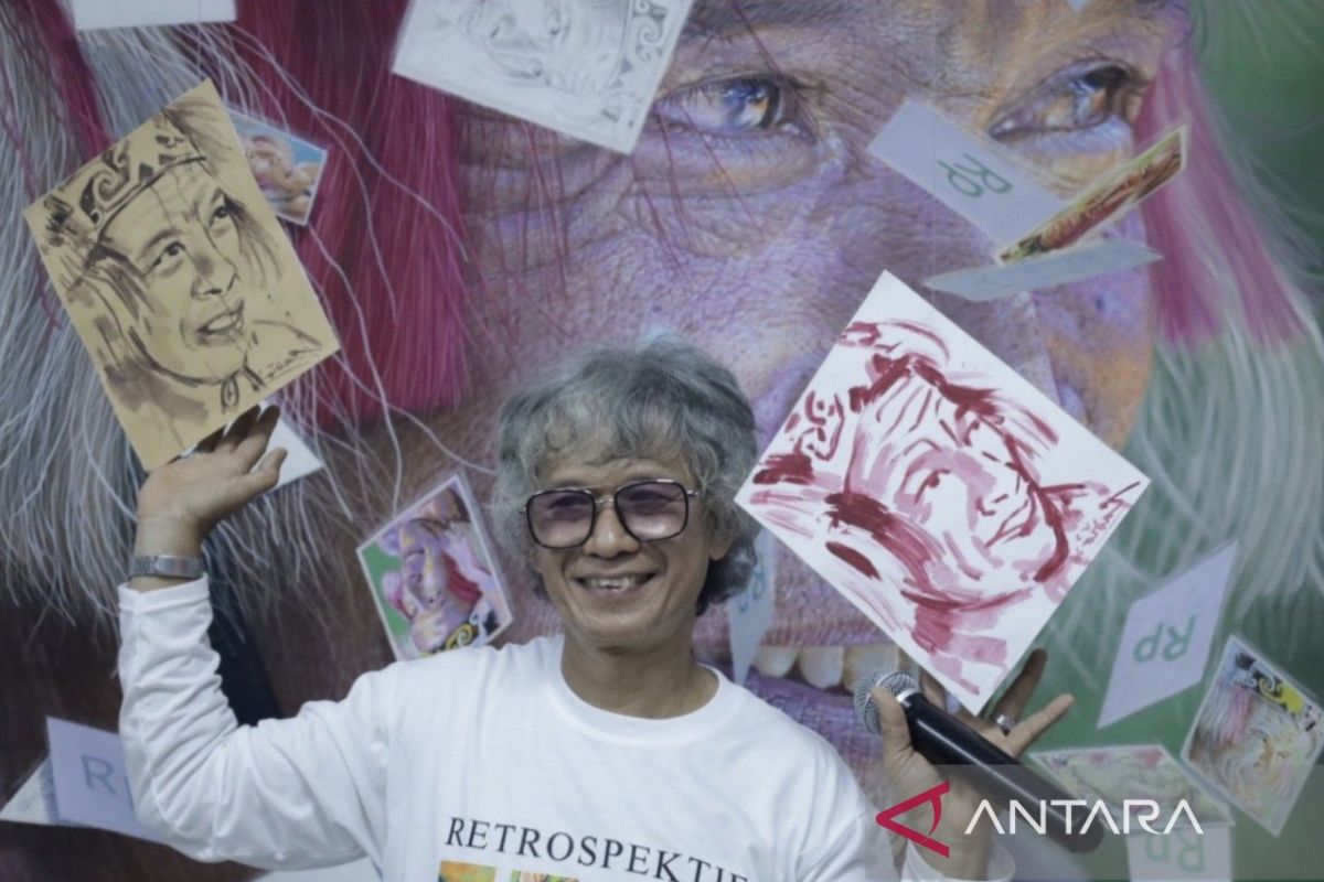 BPK Kaltim Fasilitasi Pameran Tunggal Maestro Cadio Tarompo, 55 Tahun Perjalanan Seni Rupa Dipamerkan di Samarinda