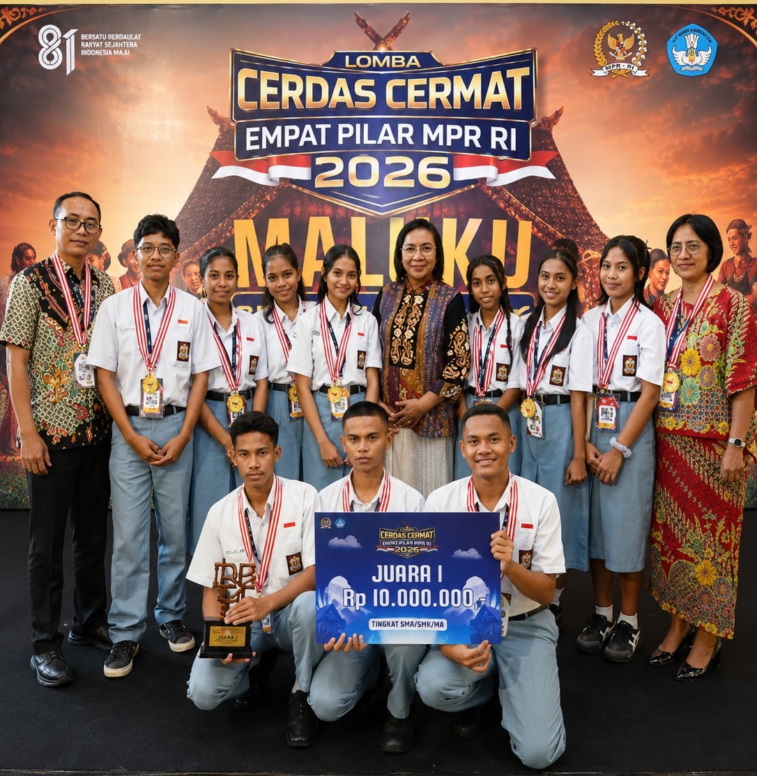SMAN 12 Ambon Juara LCC Empat Pilar MPR RI Maluku, Raih Tiket ke Final Nasional di Jakarta