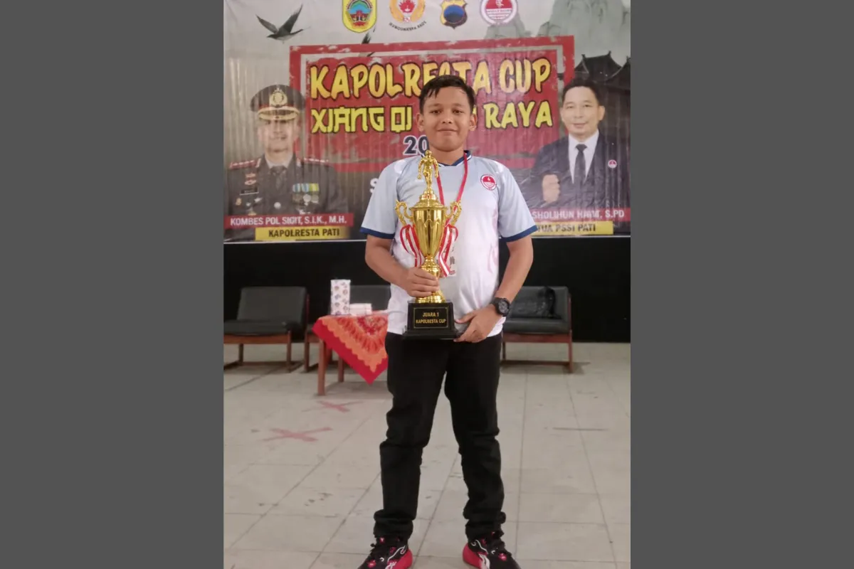 Siswa SD 3 Purwosari Kudus Arka Kayana Rizky Raih Juara Xiangqi Kapolresta Cup Pati Raya 2026