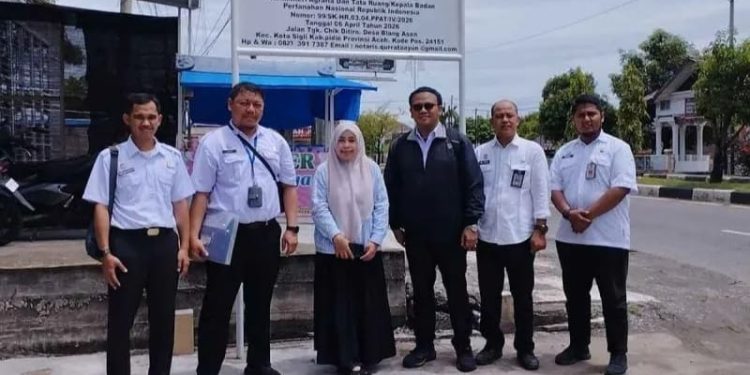 Kanwil Kemenkum Aceh Inspeksi Empat Kantor Notaris Baru di Pidie, Buku Wajib Masih Diproses