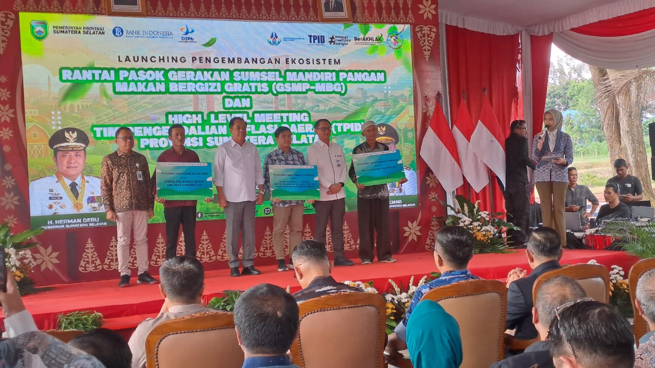 Sumsel Resmi Luncurkan Ekosistem Rantai Pasok GSMP–MBG di Palembang, Target Tekan Inflasi dan Perkuat Stok Pangan