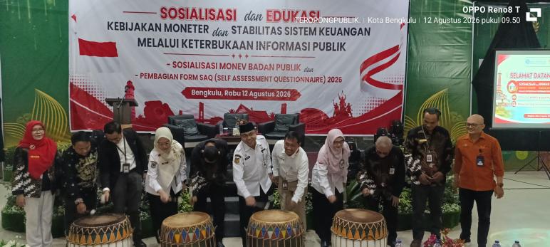 KIP Bengkulu Targetkan Seluruh Badan Publik Raih Predikat Informatif Lewat Monev 2026