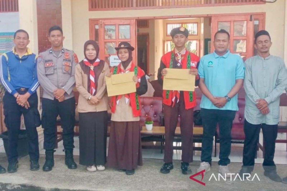 Guru SMPN 4 Meulaboh Patungan Biayai Paspor dan Uang Saku Dua Siswa ke Jambore Nasional Pramuka di Cibubur