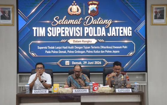 Polda Jateng Supervisi Senjata Api Personel di Demak, 4 Polres Ikut Asistensi