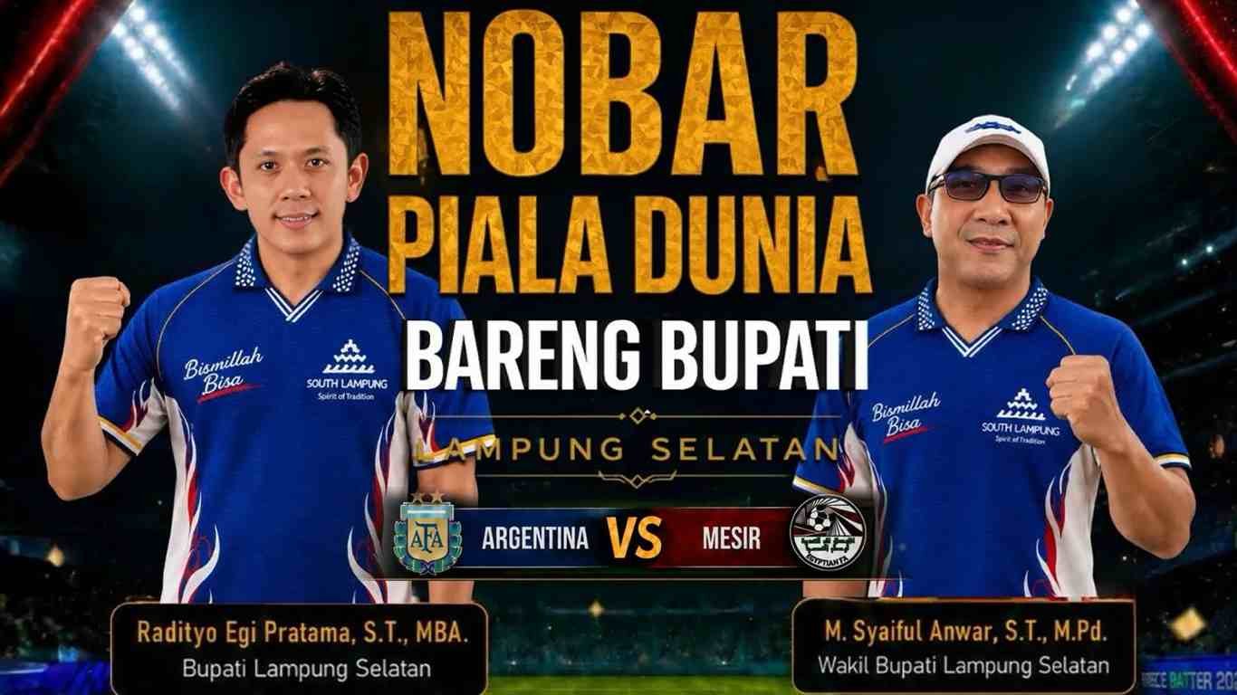 Nobar Piala Dunia 2026 di Kalianda Dongkrak Omzet UMKM hingga Tiga Kali Lipat, Bupati: Gerakkan Ekonomi Rakyat