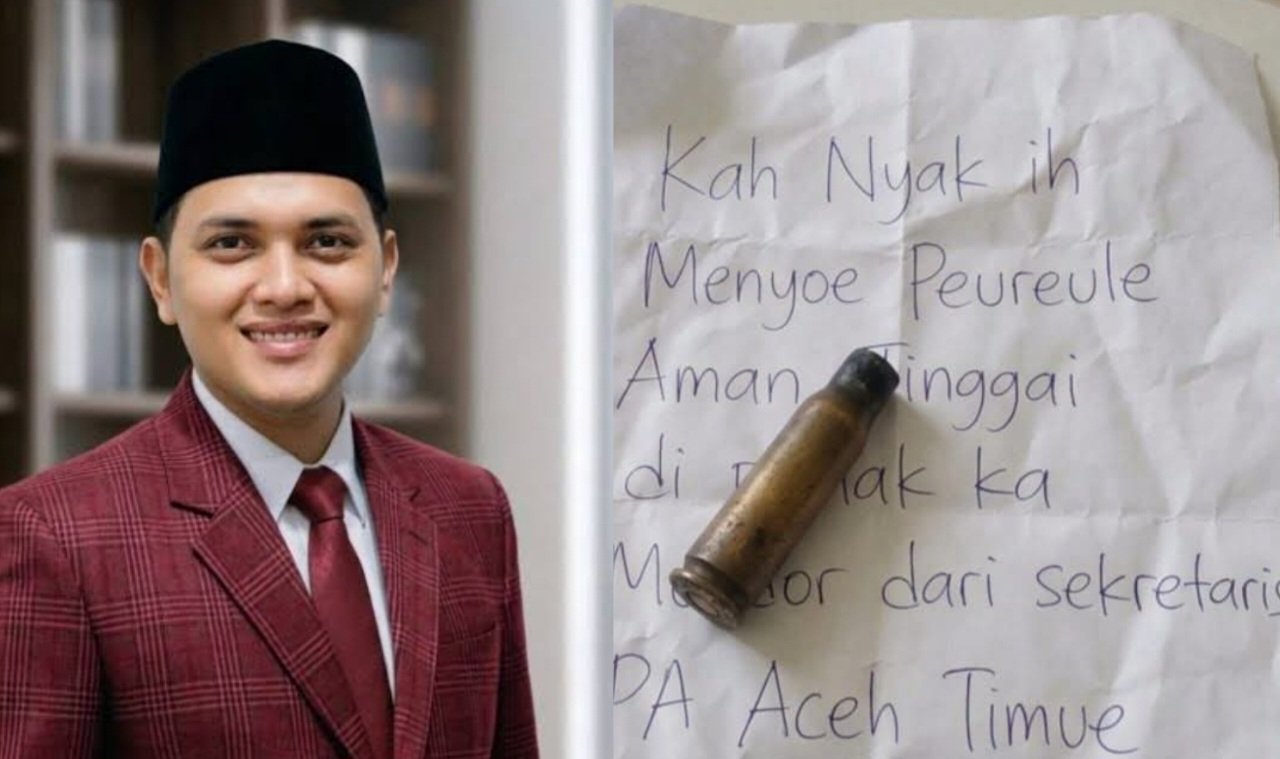 Sekretaris DPW Partai Aceh Aceh Timur Dapat Surat Ancaman dan Selongsong Peluru di Teras Rumah, Keluarga Trauma