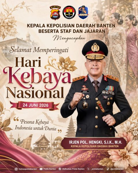 Kapolda Banten Ajak Masyarakat Lestarikan Kebaya di Hari Kebaya Nasional 2026