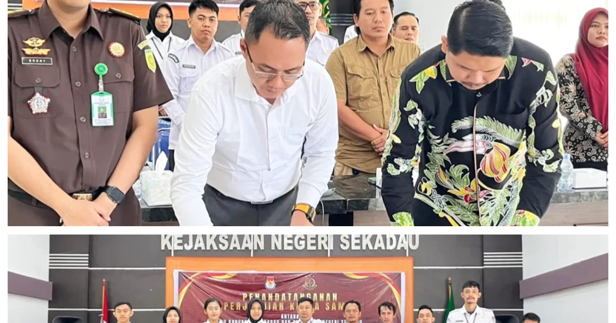 KPU Sekadau Teken MoU dengan Kejaksaan Negeri untuk Pendampingan Hukum dan Pencegahan Sengketa Pemilu