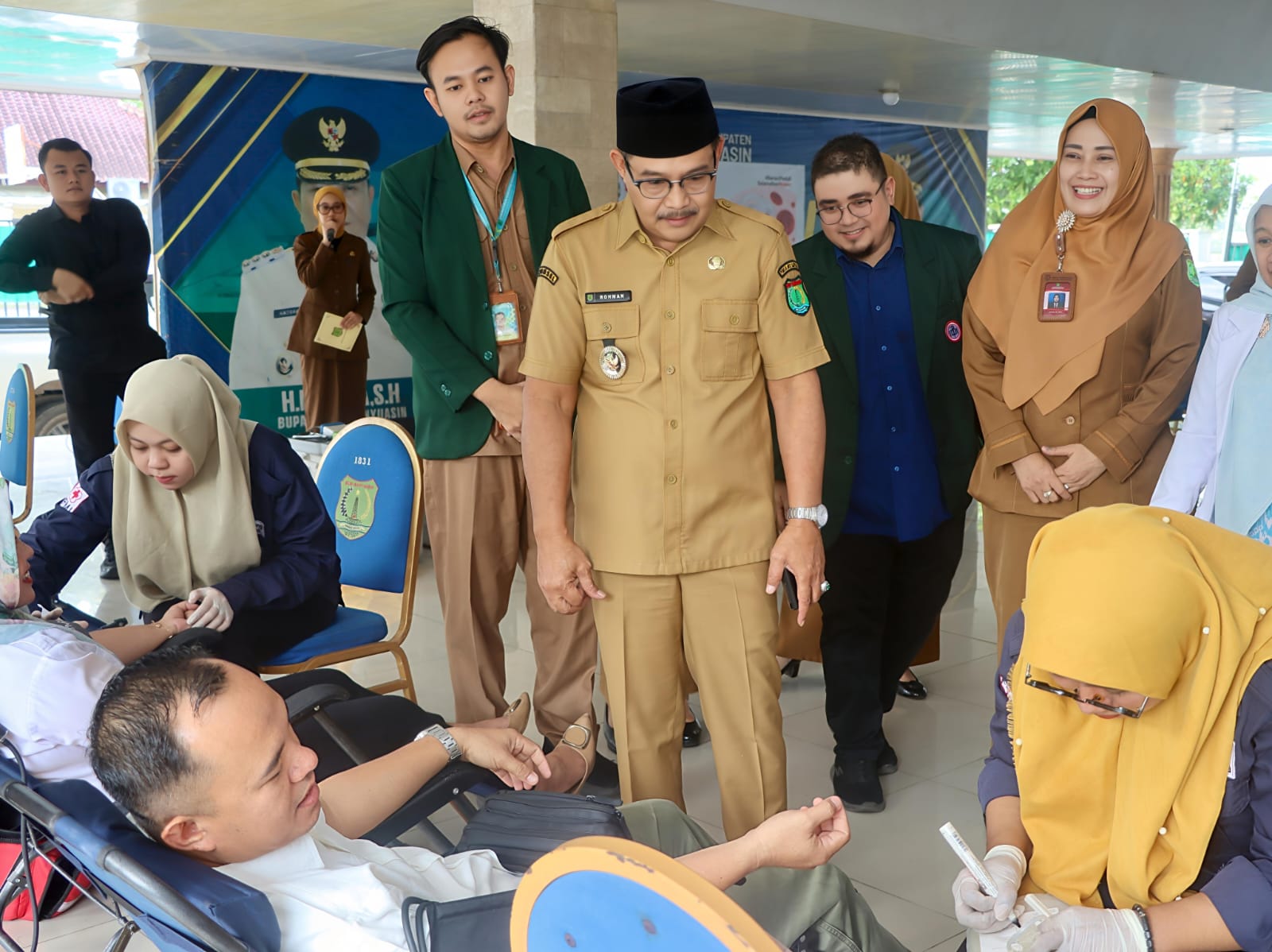 Wakil Bupati Muba Apresiasi Bakti Sosial dan Donor Darah IDI-PMI, 75 Pendonor Pertama Dapat Beras Premium 5 Kilogram