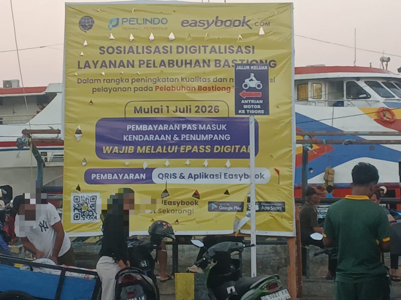 Tarif Masuk Pelabuhan Bastiong Ternate Naik Jadi Rp5.000, Warga Keluhkan Fasilitas Jalan Masih Rusak