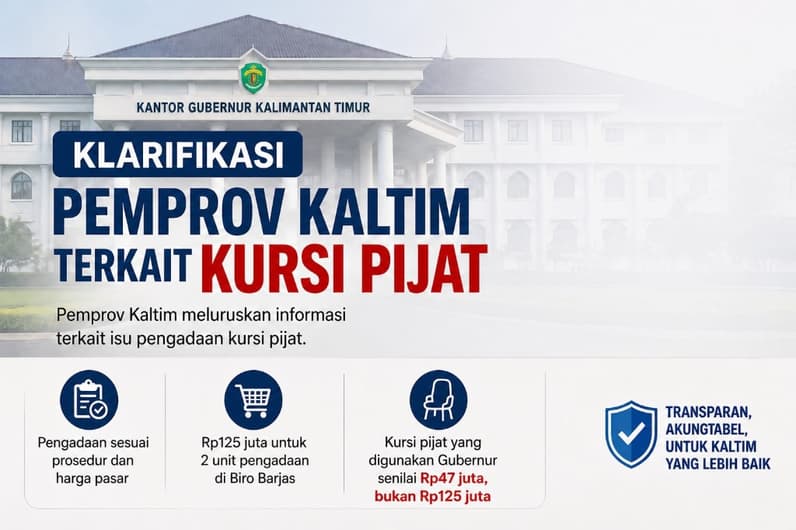 Pemprov Kaltim Klarifikasi Anggaran Kursi Pijat Gubernur Senilai Rp125 Juta