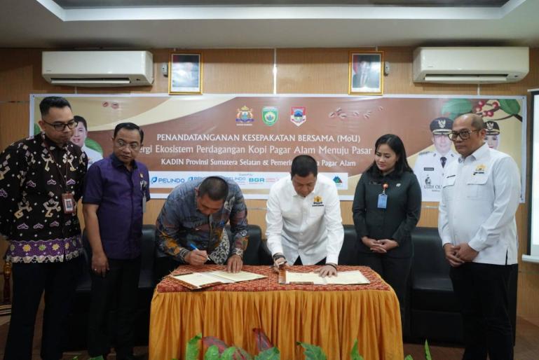 Pagar Alam Jalin MoU dengan KADIN Sumsel Angkat Kopi ke Pasar Global