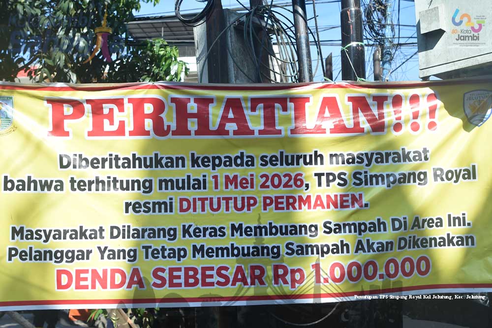 Wali Kota Jambi Maulana Tutup TPS Pinggir Jalan Lewat Program OPBM