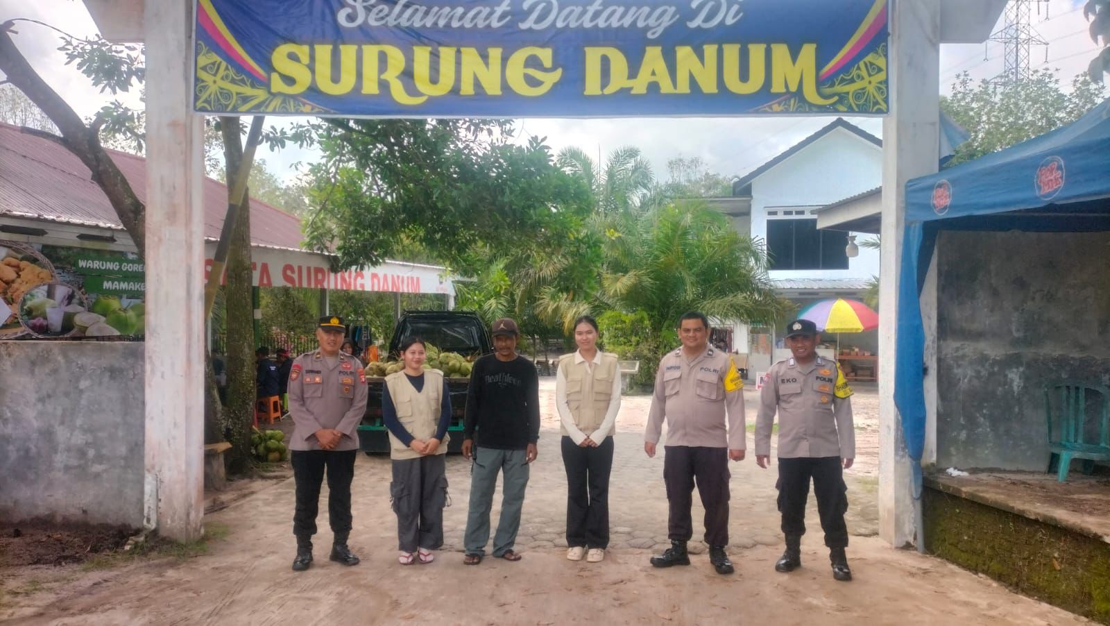 Palangka Raya Sosialisasi Layanan Aduan 110 di Objek Wisata Surung Danum