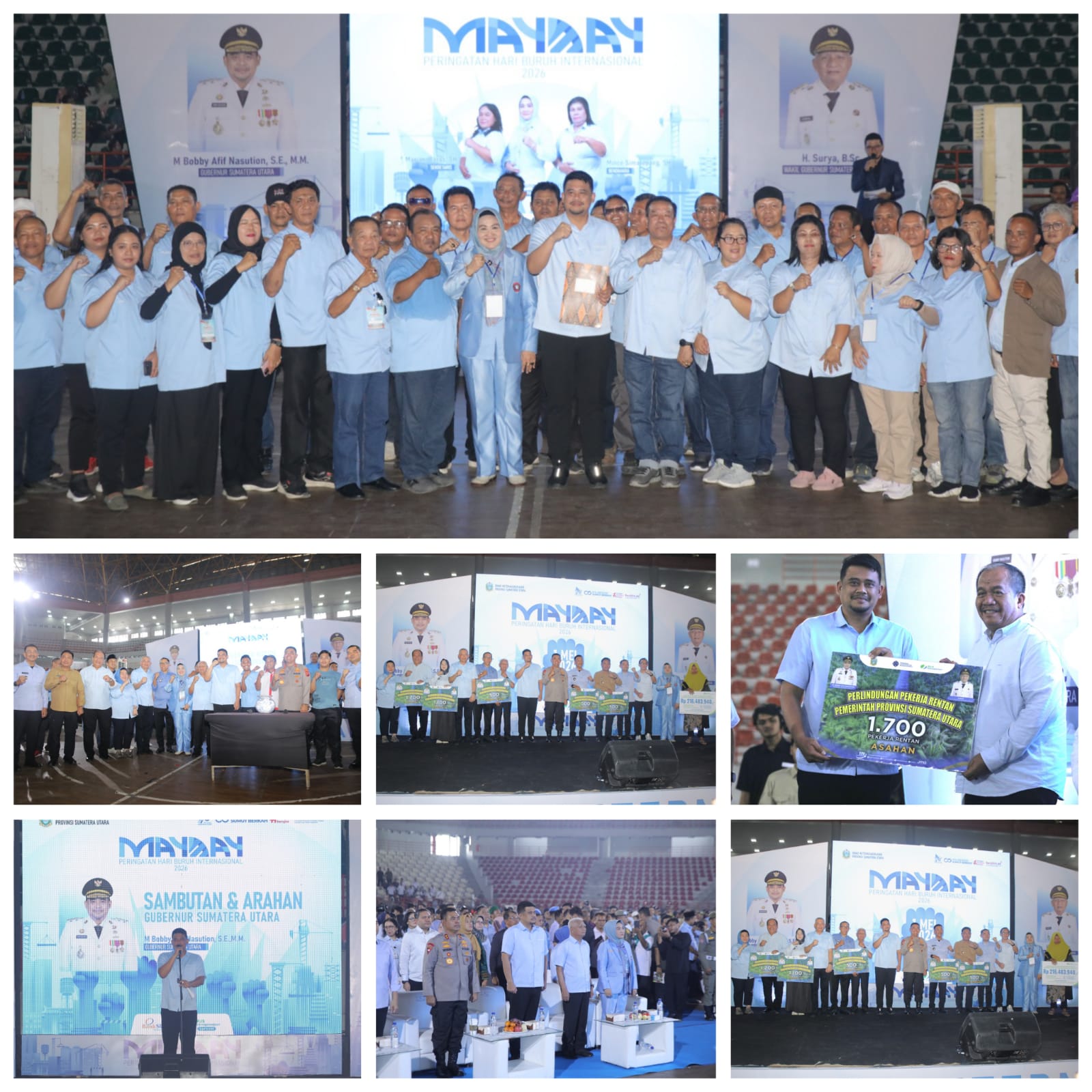 Asahan Terima 1.700 Kartu BPJS Ketenagakerjaan di Peringatan May Day Sumut