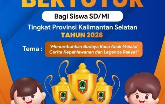 Dispersip Kalimantan Selatan Gelar Lomba Bertutur SD/MI untuk Tingkatkan Literasi Generasi Banua