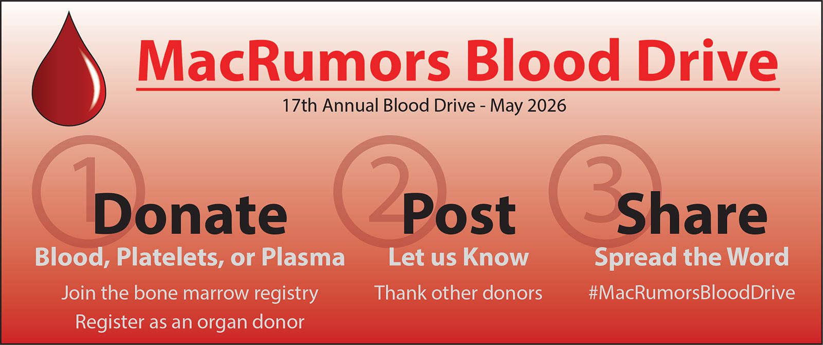 Komunitas MacRumors Gelar Donor Darah Sedunia, Ajak Pengguna Berbagi Nyawa