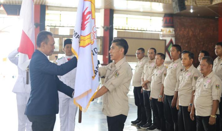 KONI Lampung Tengah Resmi Dilantik, Targetkan Podium Tiga Besar Porprov 2026