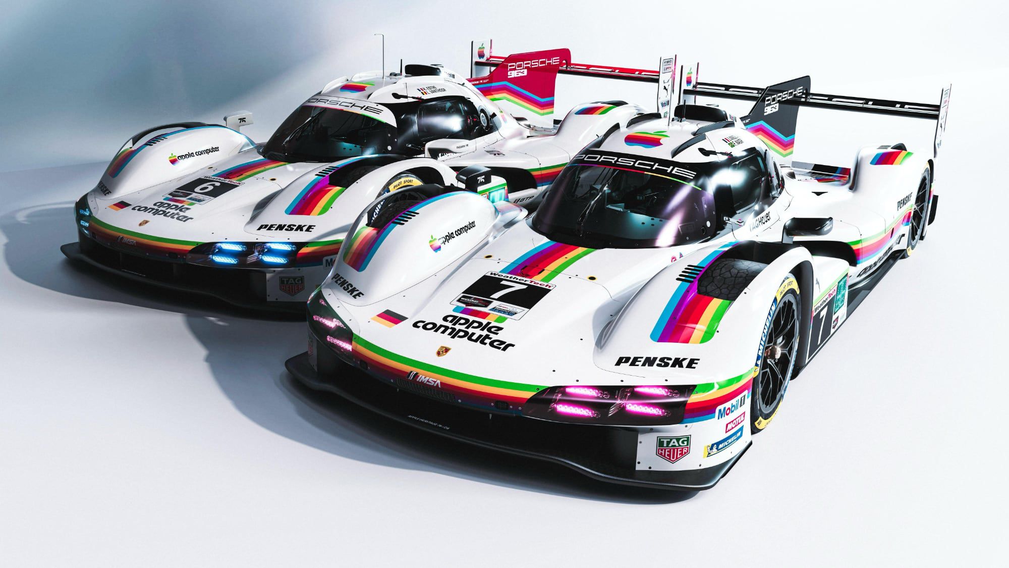 Porsche dan Apple Kolaborasi Spesial dengan Livery Nostalgia di Balap IMSA